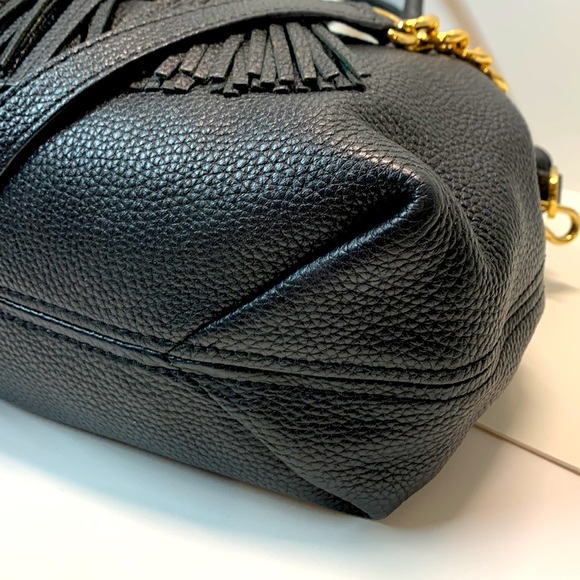 Michael Kors Black Leather Satchel with long strap - Picture 14 of 15